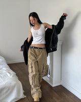 [U-BASIC] Daily Solid Crop Sleeveless