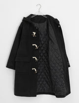 Kithe Quilted Hood Duffel Long Coat