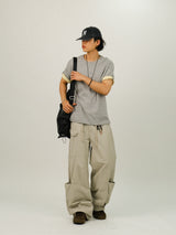 OS Washed Pocket Wide Pants
