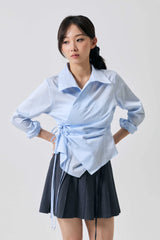 HALO WRAP SHIRT / SKY BLUE