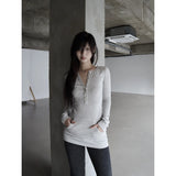 【MADE】contour hoodie t, white melange