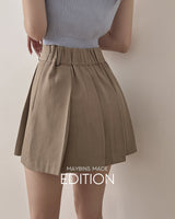 [MADE] Duell pleats mini skirt