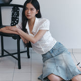 C COTTON JACQUARD HALF BLOUSE_WHITE