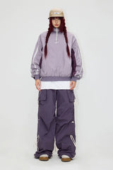 Vintage Colorblock Pullover Jacket