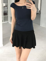 レナシャーリングパフTシャツ(4 colors)