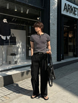 LMN Off-PigDying Semi-Wide Pants (3 colors)