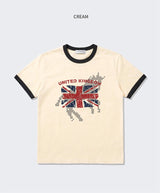 エッセンシャルスタンダード半袖リンガーTシャツアリゾナ クリーム
