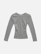 [Long sleeve ver.] ロエン モダール サイドシャーリングTシャツ (6c)