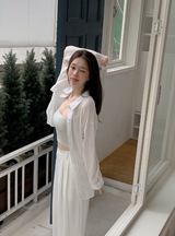 #Natural Stripe Summer Loose Shirt (4color)