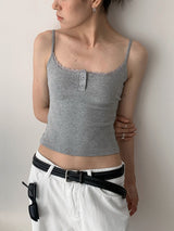 Henry Lace Sling Pure Sleeveless T-shirt