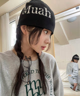 JACQUARD LOGO BEANIE