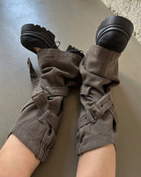 Belt Cross Vintage Bootcut Leg Warmer