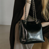 GISELLE Chain Leather Shoulder Bag