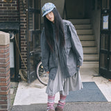 vintage patchwork cap blue