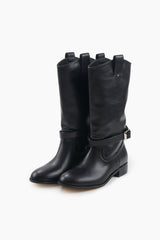 Luca western leather long boots
