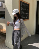パッチナイロンパンツ