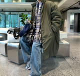  Reverseable Quilted Long Padded Night Jacket