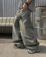 Clear Balloon Denim Pants