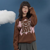 Drawing Puppy Argyle Knit