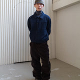Weave trucker jacket / Navy