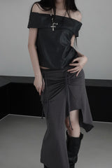 glow off shoulder top (2color)