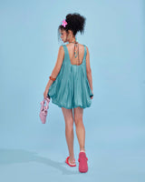 Shiny organza dress and bra set - ZIMA SET