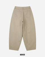 Obi Button Denim Pants