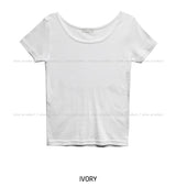 [U-BASIC] エブリデイUネックルーズTシャツ
