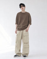 (UNISEX) Quatre Poches Wide Cargo Pants