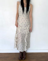 oat flower long dress