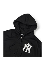 (BASE) NY クロスフードジップアップ (ブラック)