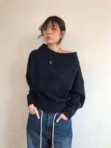 エアリーオフショルダーニット (3Colors)