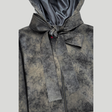 CLOUDY LEATHER HOOD JACKET