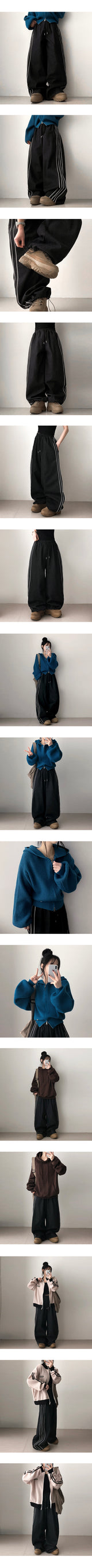 Luther Ping Line Saint Denim Banded Wide Pants