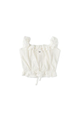 Pure frill blouse_ivory