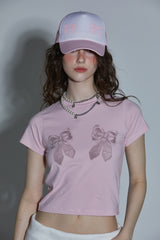 CUBIC RIBBON T-SHIRT