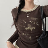 Shirring Long Sleeve T-shirt, Lude Slim Fit Long Sleeve (5 colors)