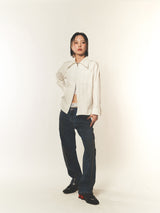 ビッグカラー2ウェイジッパーシャツ (FOR WOMEN)
