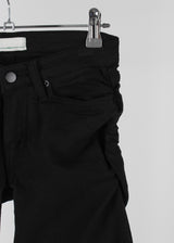 HIP SHIRRING BOOTS CUT PANTS
