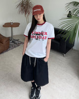 ホリデーリンガーショートスリーブTシャツ