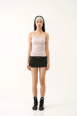 Jewel cross back tank top - pink 
