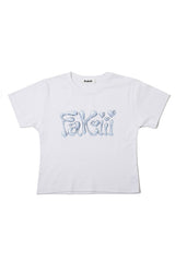 Fakiii グロッシーバルーンTシャツ_ホワイト
