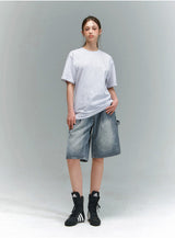 BTB : ウェーブウォッシングカーペンターショーツ [BLUE CORE] [UNISEX]