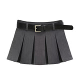 Modern Classic Belt Skirt 233025105
