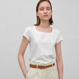 (T-6808)ESSENTIAL SQUARE NECK TEE
