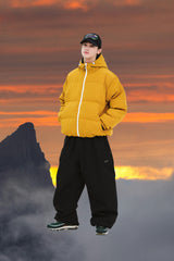 DSXBS LIGHT UP HOODED PADDING JUMPER MUSTARD