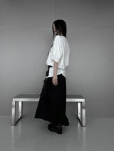 [unisex]フラワープリントオーバーフィット半袖Tシャツ (3color)