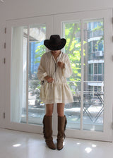 FRINGE SUEDE LONG BOOTS