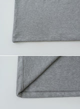 Simple & Basic Round Short Sleeve T-shirt (6color)