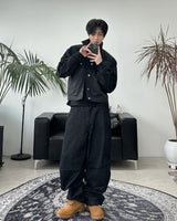 Repel Back Strap Denim Pants